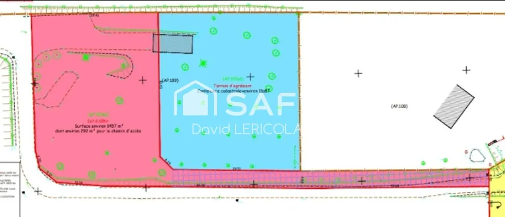 Terrain à vendre à AGNEAUX de 1457m² (2)