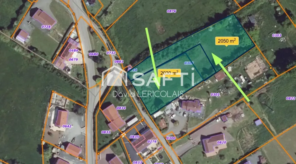Terrain à vendre à GRAIGNES-MESNIL-ANGOT de 2100m²